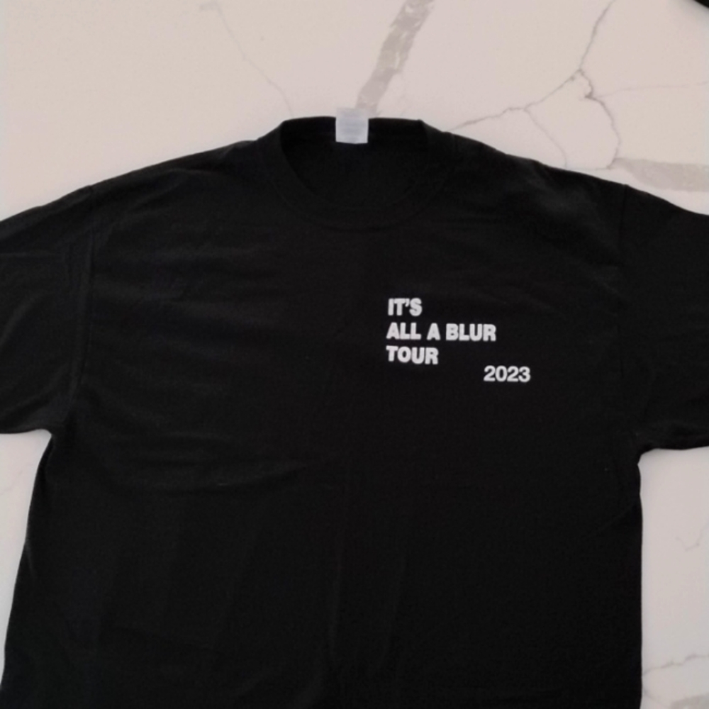 It's all a blue 2023 tour shirt